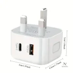 Chargeur mural rapide USB Type-C 18W pour appareils électroniques