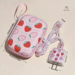 Étui de rangement pour chargeur avec motif fruité