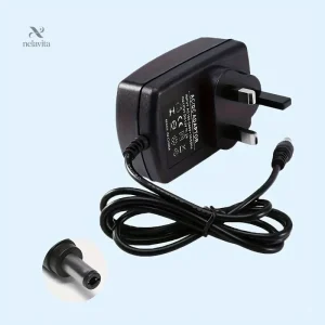 Chargeur secteur 12V 2A avec prise UK et câble DC