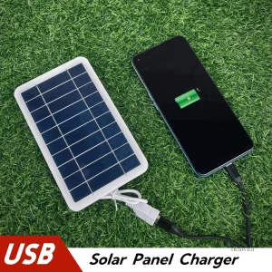 Chargeur Solaire USB compact pour recharger smartphone en extérieur
