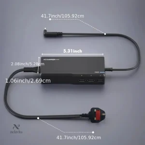 Chargeur Universel 90W avec 15 embouts adaptateurs