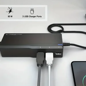 Chargeur polyvalent 90W pour divers modèles d'ordinateurs