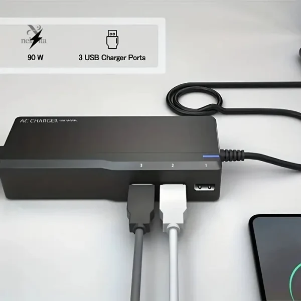Chargeur polyvalent 90W pour divers modèles d'ordinateurs