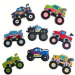 Charms camions de course pour sandales - 8 pièces