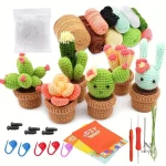 Set DIY de Plantes en Laine avec Outils Inclus