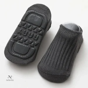 Chaussettes antidérapantes bébé – Bas confort coton respirant, unisexes et colorés pour premiers pas en sécurité