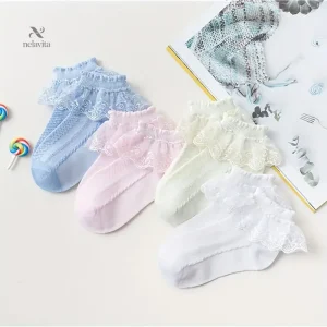 Chaussettes bébé dentelle – Bas doux et élégants pour filles, confortables au quotidien