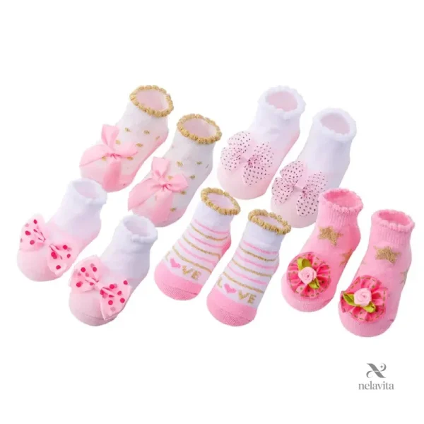 chaussettes-bebe-fille-avec-noeuds-et-fleurs-bas-antidera-4drbsx-1