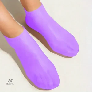 Chaussettes exfoliantes lavande pour une peau douce