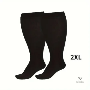 Chaussettes hautes de compression homme grandes tailles XL-7XL – Confort et maintien circulatoire