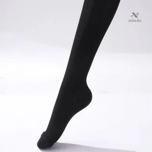Chaussettes hautes femme noires – Confort, style classique et maintien au quotidien
