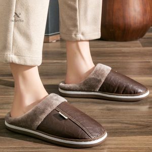 Chaussons de Maison Confortables et Doux pour Hommes