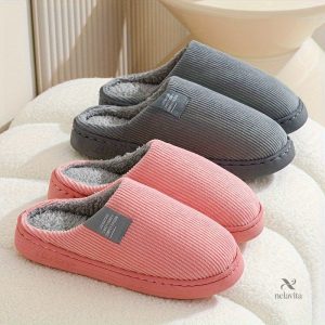 Chaussons Douillets - Peluche Chaude & semelle antidérapante