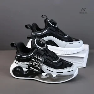 Chaussures bébé garçon sport lumineuses – Baskets respirantes bleu violet tendance
