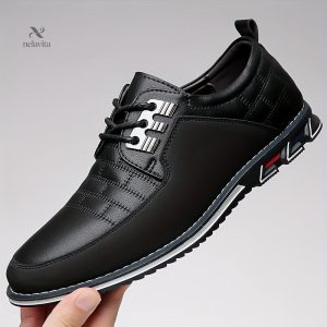 Chaussures d'Affaires pour Hommes avec Broderie Carrée