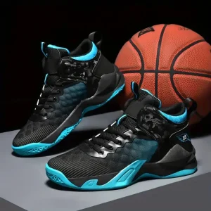 Chaussures de basketball homme – Baskets montantes respirantes antidérapantes pour sport et plein air