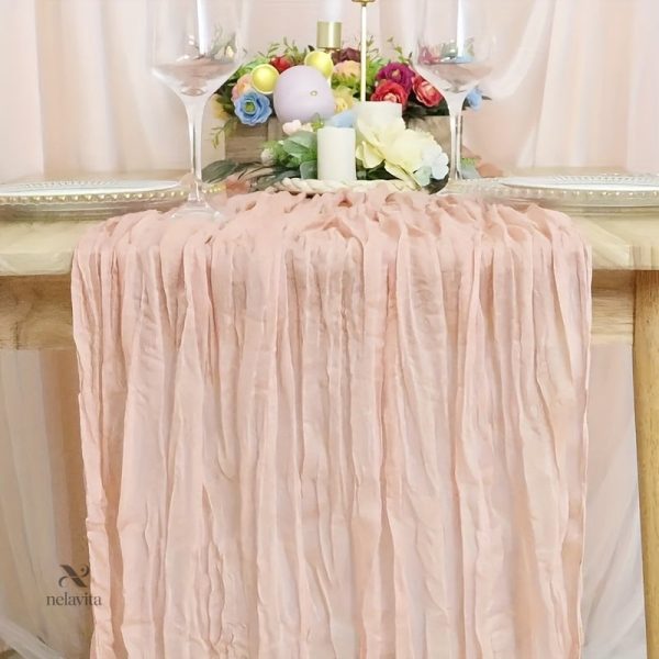 Chemin de table texturé pour style bohème