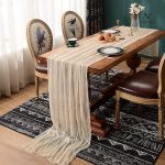 Chemin de table pour repas en extérieur