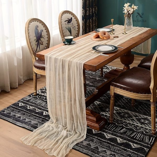 Chemin de table pour repas en extérieur