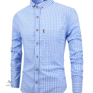 Chemise À Carreaux Élégante - Haut Décontracté À Manches Longues