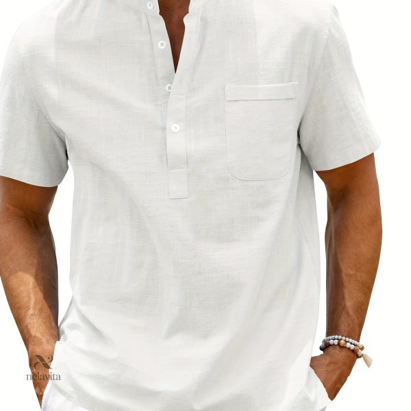 chemise-a-manches-courtes-en-coton-pour-homme-1