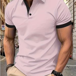Chemise De Golf Décontractée À Manches Courtes