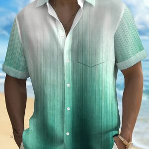 Chemise Dégradée pour Homme - Polyester Léger