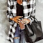 Chemisier à carreaux, look tendance et contemporain