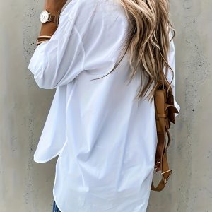 Chemise à manches longues pour femme