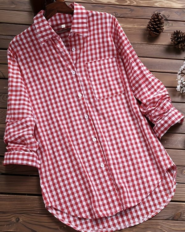 chemise-vintage-a-carreaux-manches-longues-femme-1