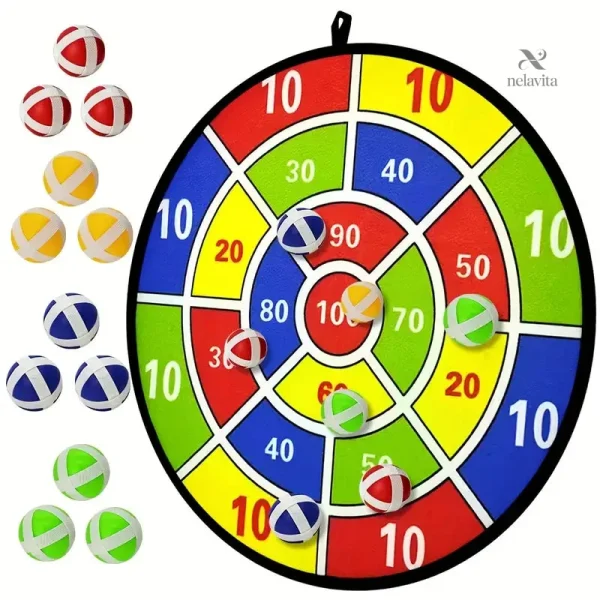 Jeu de lancer sécurisé avec balles colorées pour divertir