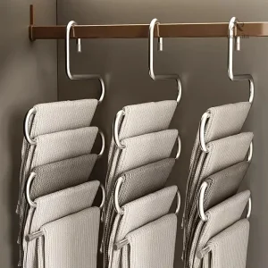 Rangement efficace en acier inoxydable pour vêtements