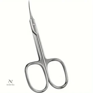 Ciseaux à cuticules inox courbés pour manucure professionnelle