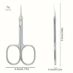 Outils de pédicure en inox, ciseaux à cuticules de précision