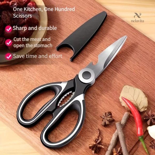 Ustensiles inox pour la cuisine, ciseaux polyvalents