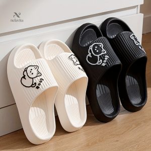Claquettes femme motif chat - Confortables