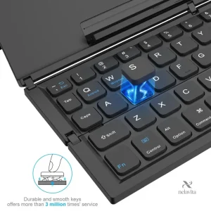 Clavier Bluetooth Pliable avec support pour smartphones