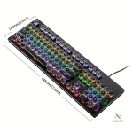 Clavier Gaming Rétro-Éclairé avec Switches Bleus