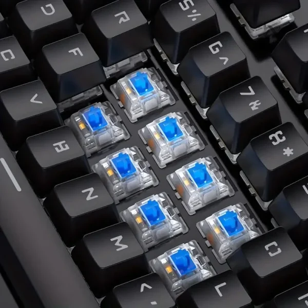 Clavier Mécanique avec Esthétique Rétro et Éclairage