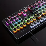Switches Bleus et Style Rétro pour une Expérience de Jeu