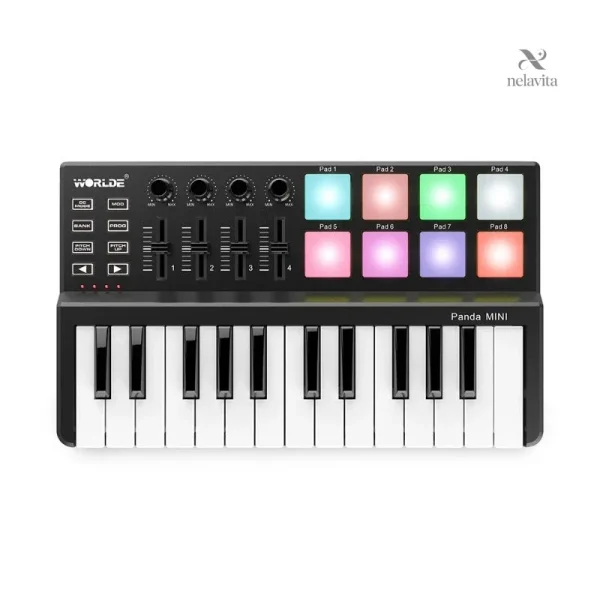 clavier-midi-usb-25-touches-controleur-compact-avec-8-pad-4abc0r-1 Clavier MIDI USB 25 touches compact pour production musicale