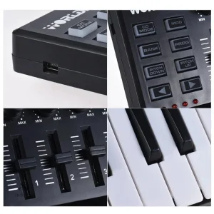 Contrôleur MIDI portable avec 8 pads pour créativité nomade