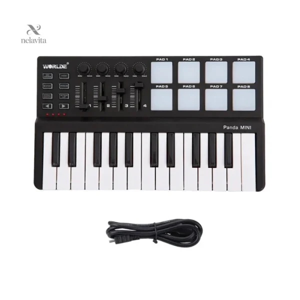 Clavier 25 touches pour musiciens en déplacement et production facile