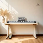 Piano portable avec toucher type piano à queue, pratique