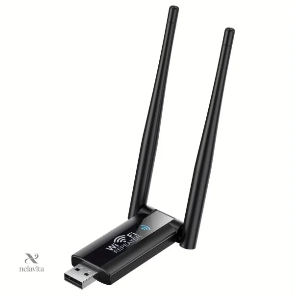 Répéteur Wi-Fi pour PC, connexion rapide et stable, double antenne