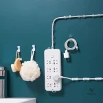 Clips pour câbles USB, fixation adhésive transparente