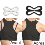 Lot de clips pour soutien-gorge, design papillon élégant