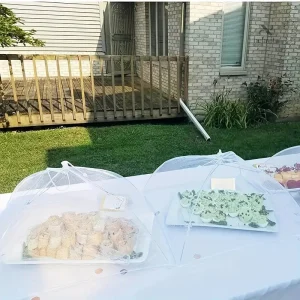 Cloche de service pliable pour repas en plein air