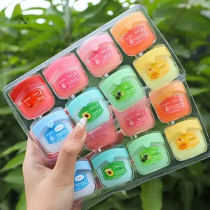 Coffret de baumes à lèvres hydratants, 12 saveurs naturelles