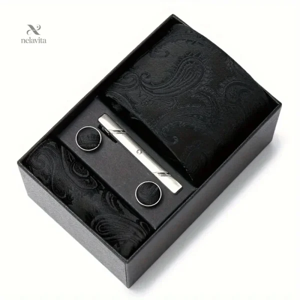 coffret-cravate-homme-bleu-a-motifs-paisley-pochette-bout-q228yy-1